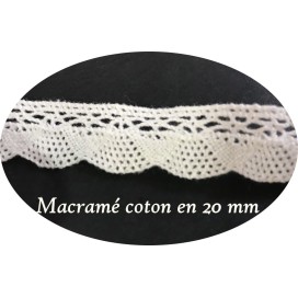 Macramé Blanc de 20 mm coton : Créez des merveilles en Macramé