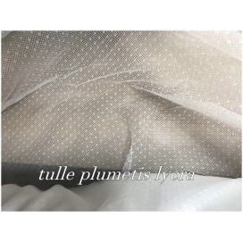 Tulle Plumetis Elasthanne Blanc Souple En Résille Au Mètre Pour Mariage et Justaucorps.