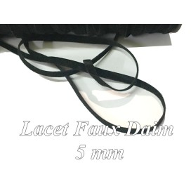 Ruban Lacet Faux daim En 10 MM  Marron- choco -  A Coudre Pour Loisirs Créatifs Et Décorations.