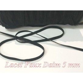 Ruban Lacet Faux daim En 10 MM  Marron- choco -  A Coudre Pour Loisirs Créatifs Et Décorations.