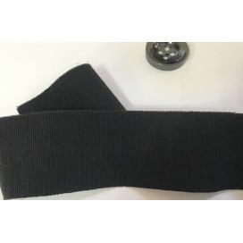 Ruban Gros Grain Lycra noir Uni En 40 mm  A Coudre Pour Loisirs Créatifs Et Décorations.