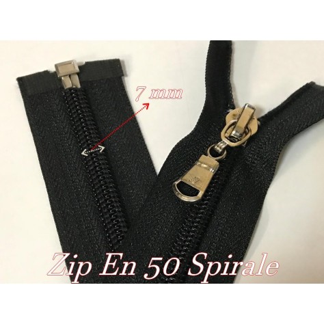 Zip Fermeture Eclair spirale Plastique en 50 cm A Glissière A Coudre Ouvrable : Couture de Qualité