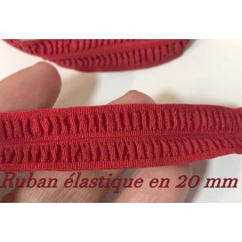 Ruban Elastique En 20 mm Fripée Rouge hermes, pour lingerie : L'Élégance pour Votre Lingerie.