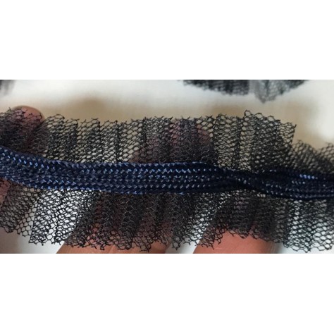 Ruban FrouFrou Bleu Marine au Mètre : Élégance et Créativité en un Seul Ruban