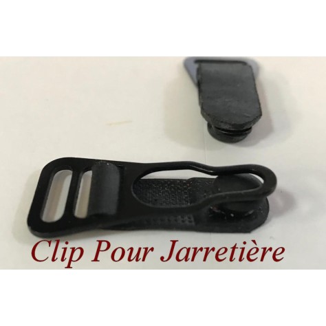 Clip Noir pour jarretière,  Clip en mètal Pour Jarretelles idéal Pour Lingerie Féminine.