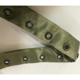 Bande à Oeuillet En Satin Kaki A Coudre Pour Agrafage et Serrage