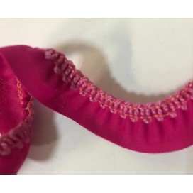 Ruban FrouFrou Fuschia lycra stretch au Mètre : pour lingerie et maillots de bains