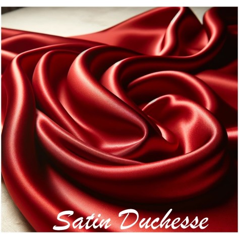 Satin Duchesse Rouge Hermes Haute Couture Au Mètre
