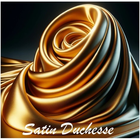Satin Duchesse Doré Or Couture Au Mètre