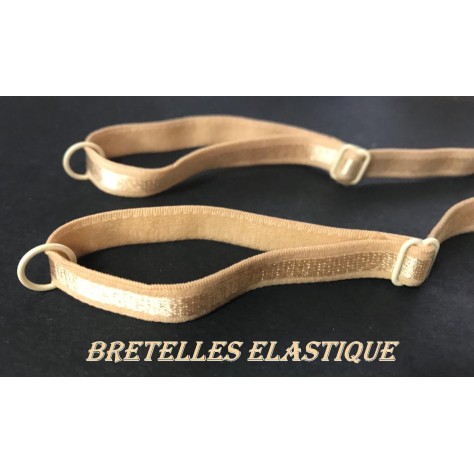 Bretelle Elastique Soutien Gorge en 10 mm Nude - Peau