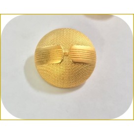 Bouton Doré Mat Style Chanel Couture Diamètre 27 mm.