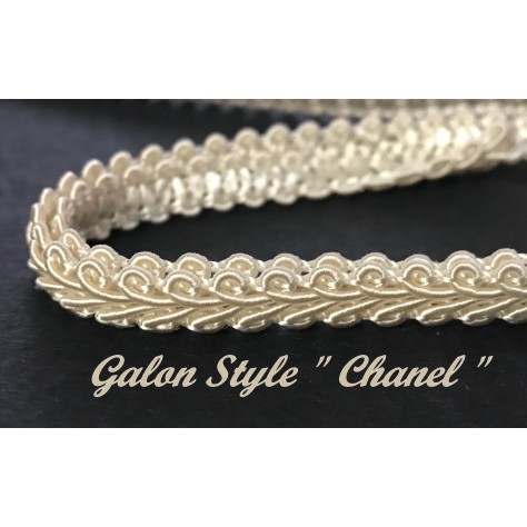 Galon Style "Chanel" Au Mètre  Ecru Au Mètre Couture