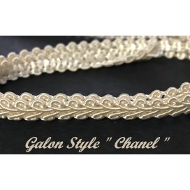 Galon Style "Chanel" Au Mètre  Ecru Au Mètre Couture