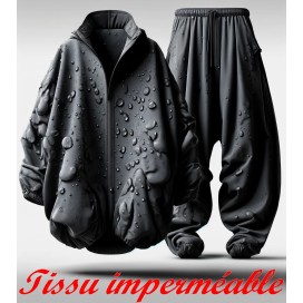 Tissus Imperméables Gris Foncé au Mètre : Style et Fonctionnalité Réunis