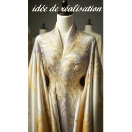 Brocart De Soie Haute Couture Pour Tailleurs, Robes, Et Caftans