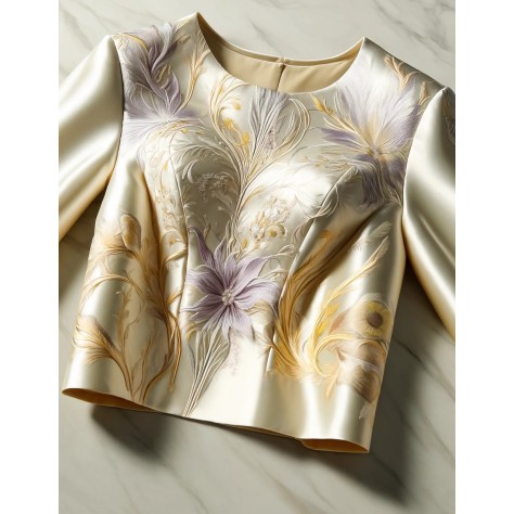 Brocart De Soie Haute Couture Pour Tailleurs, Robes, Et Caftans