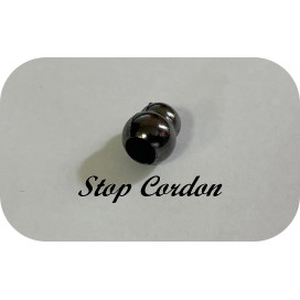 Arrêts Stop Pour Cordon - stop cordon en noir métallique.