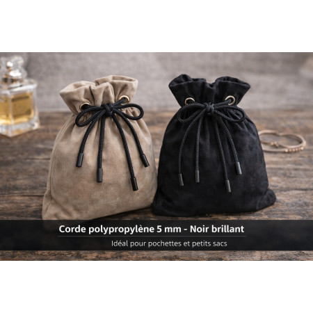 codon Corde polypropylène 5 mm – Noir brillant