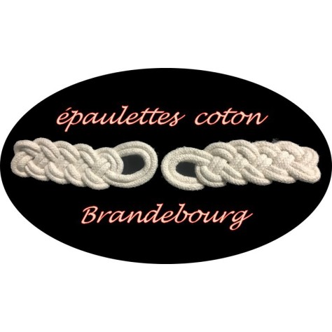Brandebourg Attaches Epaulettes En Coton  De Couleur Ecru A Coudre Pour Décorations Robes, sacs, Customisations.