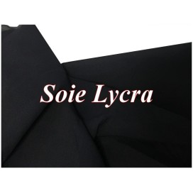 Tissu Mousseline De Soie Stretch Bleu Marine Couture  Au Mètre.