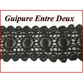 Guipure Entre Deux Au Mètre En 6 Cm Blanche Pour La Customisations Et Décorations De vetements.