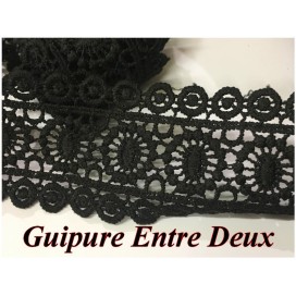 Guipure Entre Deux Au Mètre En 6 Cm Blanche Pour La Customisations Et Décorations De vetements.