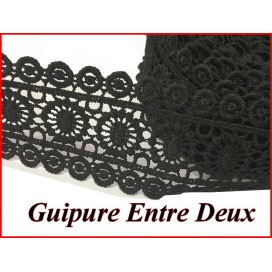 Guipure Entre Deux Au Mètre En 6 Cm Blanche Pour La Customisations Et Décorations De vetements.