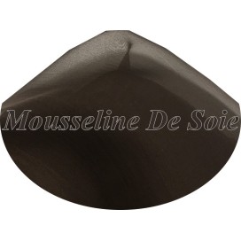 Tissu Mousseline De Soie Lisse Marron Foncé Couture  Au Mètre.
