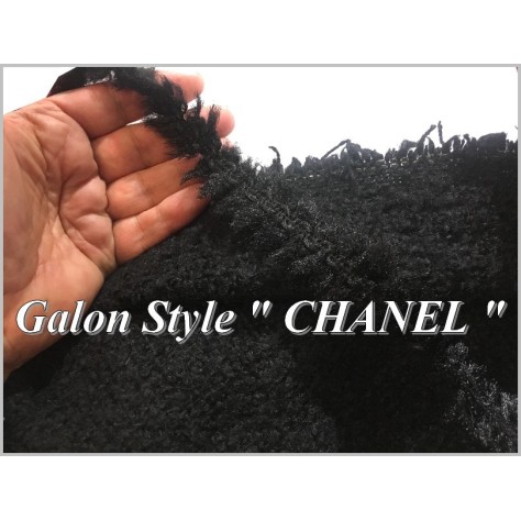 Galon Au Mètre Noir Style " Chanel"  A Coudre