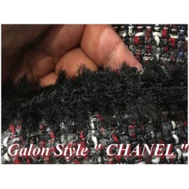 Galon Au Mètre Noir Style " Chanel"  A Coudre
