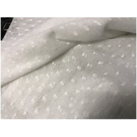 Tissu Tulle Résille pluemetis Elastique Au Mètre en Couleur Chair nude Pour Justaucorps.