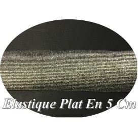 Elastique Plat Argent En 5 Cm Au Mètre A Coudre  Pour Ceintures Loisirs Créatifs La Customisations.