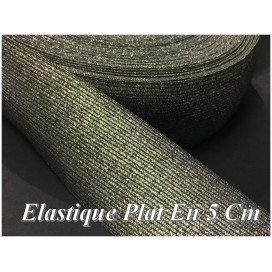 Elastique Plat Argent En 5 Cm Au Mètre A Coudre  Pour Ceintures Loisirs Créatifs La Customisations.