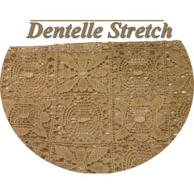 Dentelle Fine Beige Lycra Au Mètre En Grande Largeur Pour Lingerie et customisations.