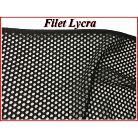 Tissu Filet Lycra au Mètre Noir en 1 m 65 De Largeur Pour Lingerie Et Danse