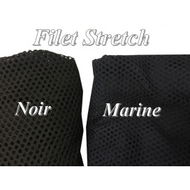 Tissu Filet Lycra au Mètre Noir en 1 m 65 De Largeur Pour Lingerie Et Danse