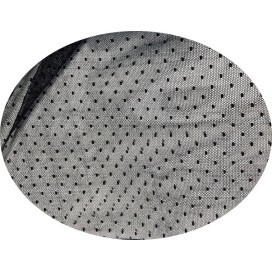 Tulle Plumetis stretch Noir En Résille Au Mètre Pour Justaucorps.