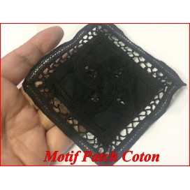 Motif Patch En Coton Choco  A Coudre Pour Customisationsn