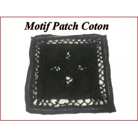 Motif Patch En Coton Choco  A Coudre Pour Customisationsn