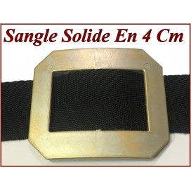 Sangle Noir Polypropylène Au Mètre En 4 Cm Pour Centures Et Sacs.