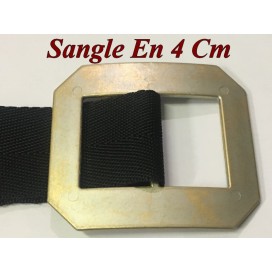 Sangle Noir Polypropylène Au Mètre En 4 Cm Pour Centures Et Sacs.