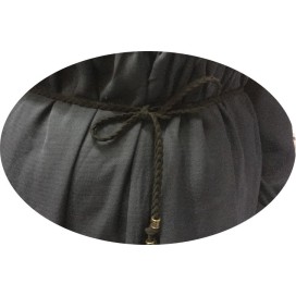 Ceinture Tressé En Suédine Noir A Pompons  Pour Décorations Et Customisations De vetements