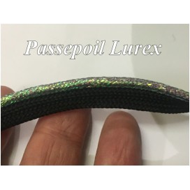 Passepoil En Lurex Argent Pour Finitions Et Bordure De Vetements