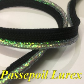 Passepoil En Lurex Argent Pour Finitions Et Bordure De Vetements