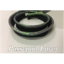 Passepoil En Lurex Argent Pour Finitions Et Bordure De Vetements