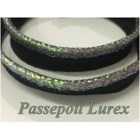 Passepoil En Lurex Argent Pour Finitions Et Bordure De Vetements