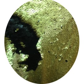 Tissu Sequins Paillette Doré Or Mat Réversible Au Mètre, En grande Largeur, Multicolor.