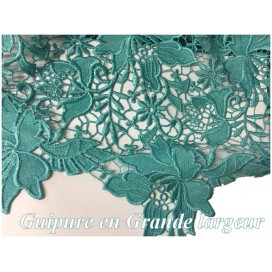 Guipure Gris Perle Au Mètre En Grande Largeur.