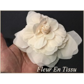 Fleurs Couleur Chair En Tissu A coudre Pour La Décoration Et Customisation