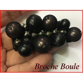 Broche Marron En Forme De Boule Pour La Décoration Et Customisation